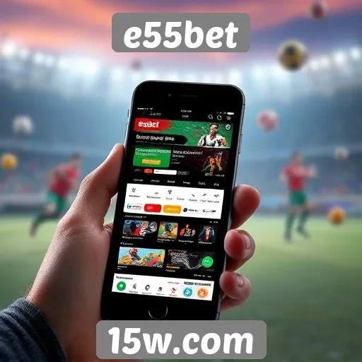 Experiência do usuário no e55bet em dispositivos móveis